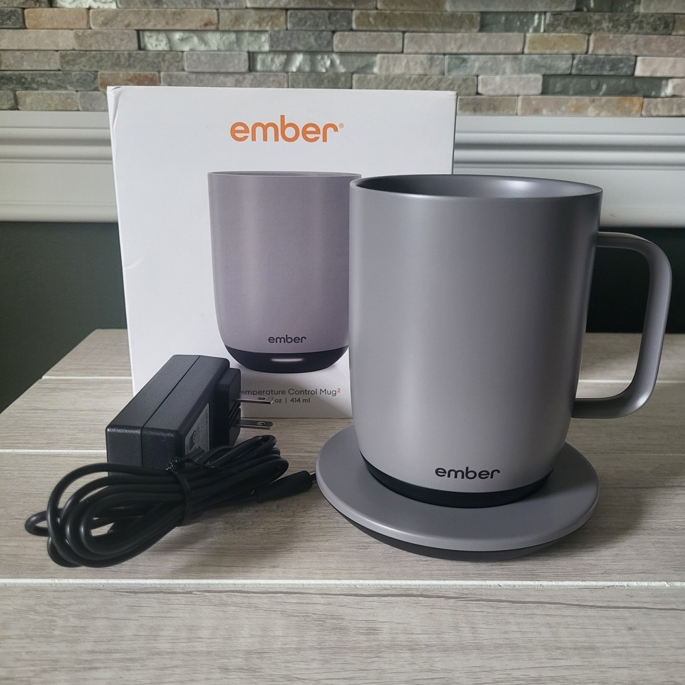 Ember Temperature Control Smart Mug 14 Oz Grey‎ New Open Box